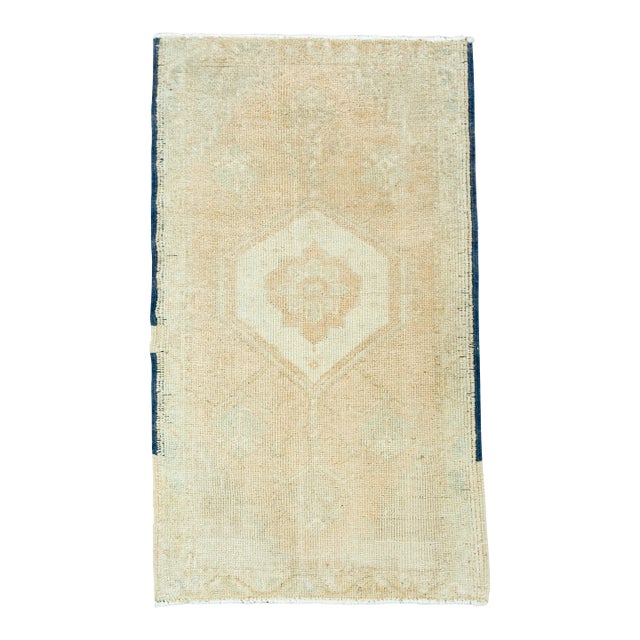Turkish Mini Rug Oriental Hand Knotted Vintage Rug 1'8" x 2'10" #20752 For Sale