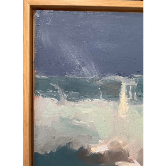 Blue Contemporary Beach Painting of Surfer “Surf Arrangement No.60” by Doug Stotts For Sale - Image 8 of 8