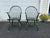 Late 20th Century Set of 6 Bow Back Windsor Dining Chairs in Green Paint For Sale - Image 11 of 17