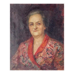 Original Oil Painting: Soviet Woman Portrait, Ukrainian Artist 60-50
