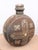 Antique African decorated hand-painted moon flask from Ghana. This stunning hand crafted vessel is compromised and in need...