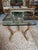 Vintage Maison Ramsay Style Gilt Base Glass Top Coffee Table With Paw Feet For Sale - Image 4 of 11