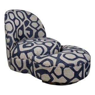 Vintage Chair and Ottoman by Thomas Bill For Sale
