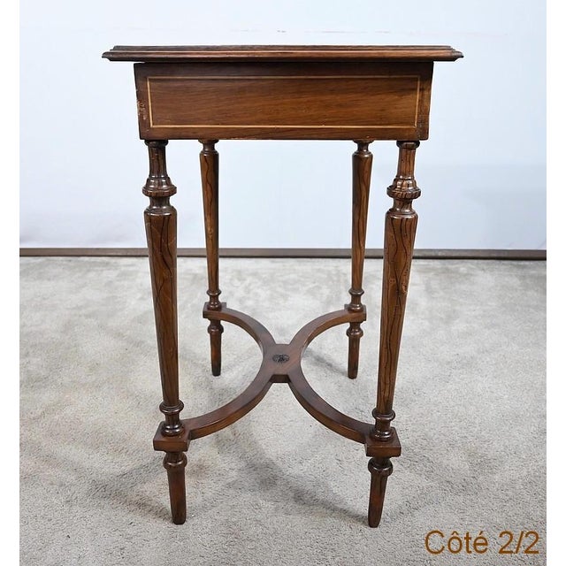 Small End of 19th Century Louis XVI Marquetry Table For Sale - Image 12 of 18