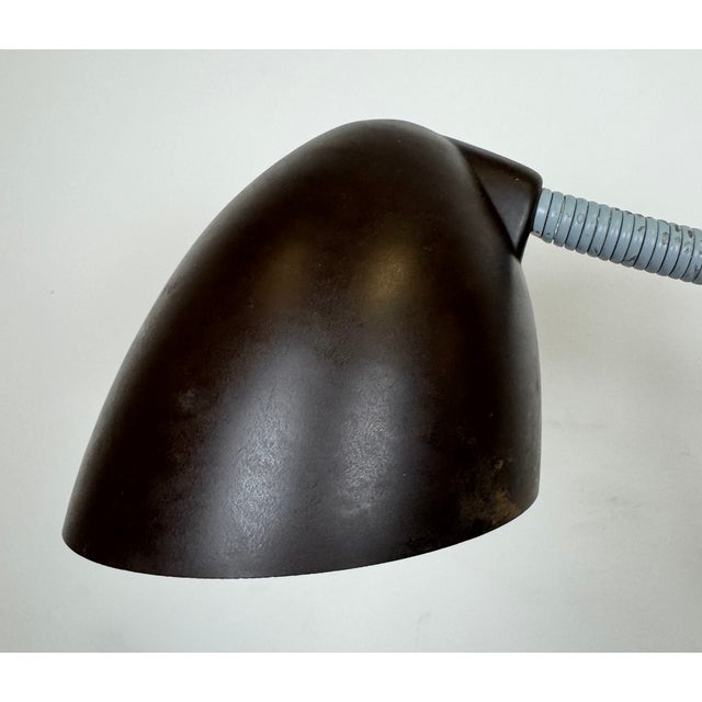 1960s Industrial Grey Scissor Wall Lamp from Elektroinstala, 1960s For Sale - Image 5 of 18