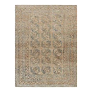 Oversized Vintage Ersari Rug With Geometric Medallions, From Rug & Kilim For Sale