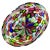 Fratelli Toso Murano Vintage Millefiori Flowers Bullseye Mosaic Italian Art Glass Tall Oval Bowl Vase For Sale - Image 9 of 10
