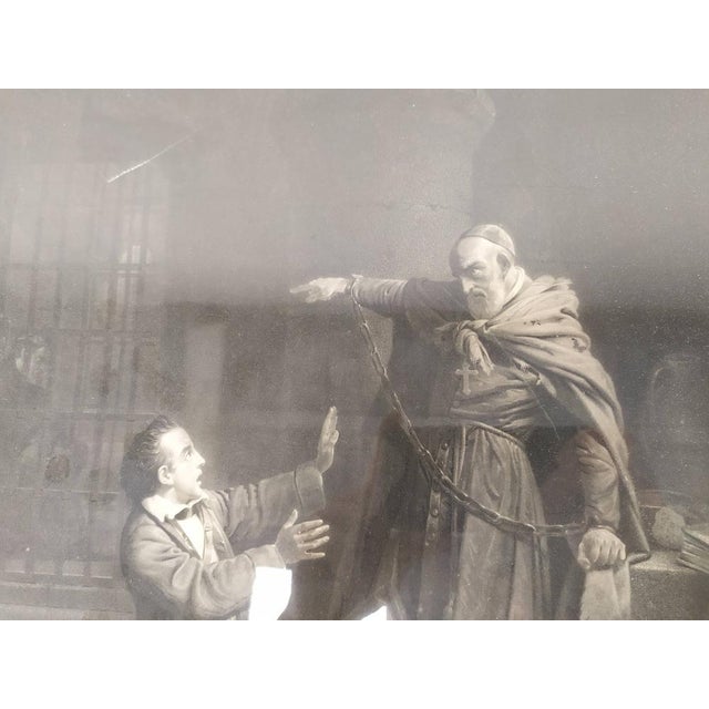 Figurative Scenes, 1800s, Engravings, Framed, Set of 2 For Sale - Image 4 of 18