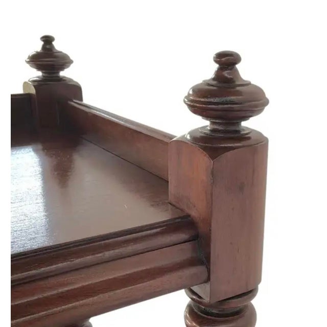 Wood English Regency Mahogany Three Tier Etagere Trolley, 19th Century, England For Sale - Image 7 of 8