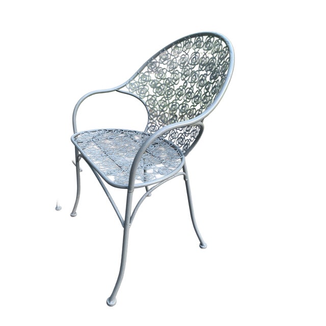 Vintage Outdoor Metal Chairs For Sale - Image 4 of 10