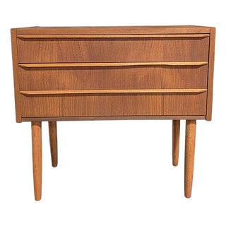 1950s Teak Nightstand For Sale