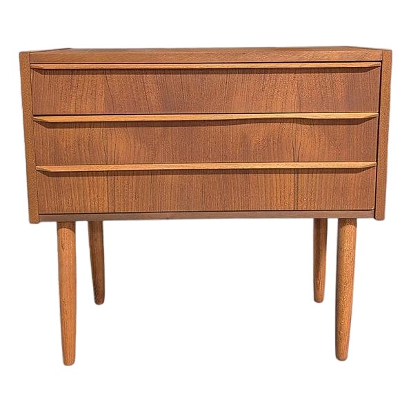 1950s Teak Nightstand For Sale