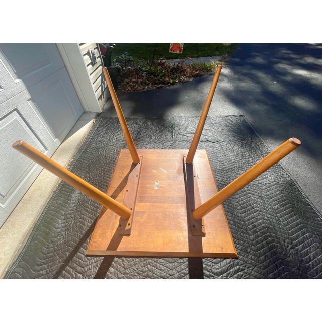 Wood Paul McCobb Midcentury Modern Planner Group Card Table For Sale - Image 7 of 12