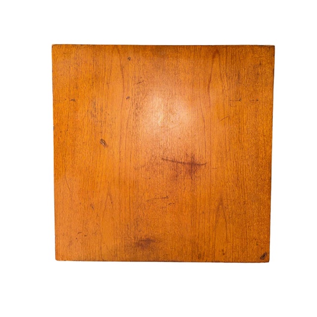 1960s Solid Walnut Floating Cube Table in the Manner of Adrian Pearsall For Sale In Philadelphia - Image 6 of 9