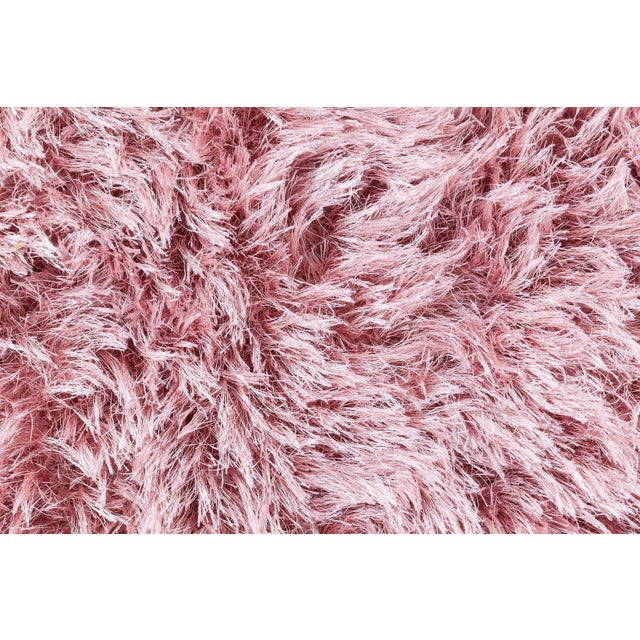 Modern Shaggy Rug in Pink Tones by Doris Leslie Blau For Sale - Image 4 of 7