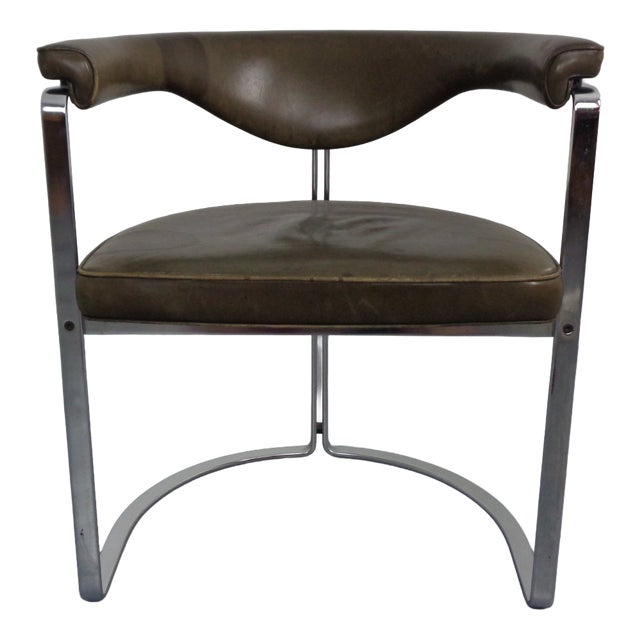 Model 6911 Armchair in Leather by Horst Brüning for Kill International, Germany, 1968 For Sale