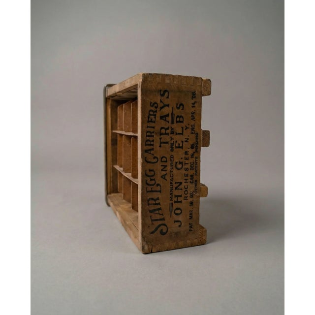 Antique Star Egg Carrier Crate For Sale - Image 4 of 8
