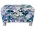 Impressionist Pair of Vintage Impressionist Floral Upholstered Parsons Style Bench Ottomans For Sale - Image 3 of 13