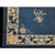 Antique Hand Knotted Pile Rectangle Wool Floral Medallion Deco 1930s Blue Rug For Sale In New York - Image 6 of 8