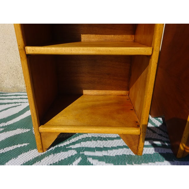 Light Wood Bedside Tables with Top Edges, 1990s, Set of 2 For Sale - Image 18 of 18