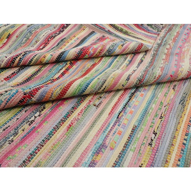 Galerie Shabab Collection Vintage American Rag Rug For Sale - Image 10 of 10