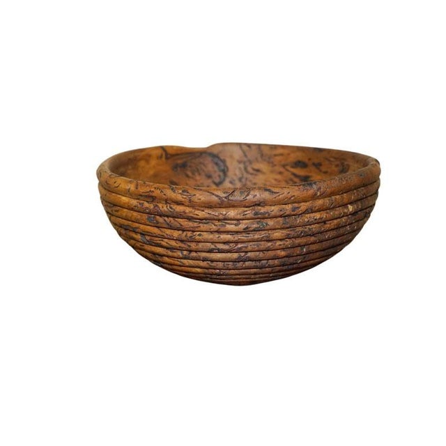 Large Burred Eucalyptus Bowl from B Moss For Sale - Image 15 of 15