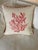 Coral Motif Embroidered Pillow For Sale In Miami - Image 6 of 6