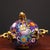 Purple Late 19th Century Cloisonné Enamel Tripod Censer With Foo Dog Finial, 790g For Sale - Image 8 of 9