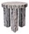 Bamboo and Marble Carrara Side Table Inlay by Reda Amalou Design For Sale