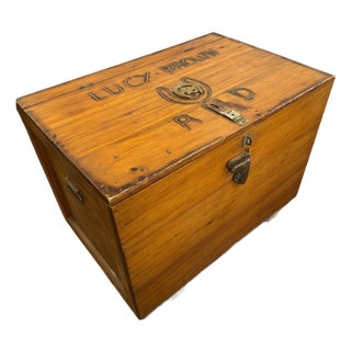 Vintage Equestrian Horse Tack Box Trunk Chest For Sale