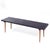Black George Nelson Style Mid Century Black Slatted Bench For Sale - Image 8 of 9