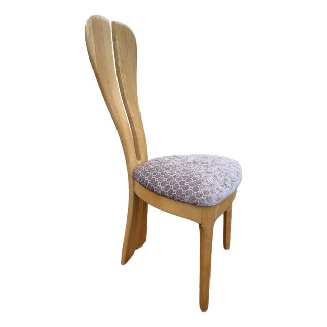 Late 20th Century Sculptural High Back Bunny Ears Chair For Sale