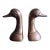 Vintage Brass Duck Bookends - Made in Korea For Sale