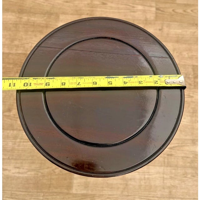 Brown Vintage Mahogany Plant Stand Pedestal Prunus Root Carved Tall Jardinière Table 1a For Sale - Image 8 of 10
