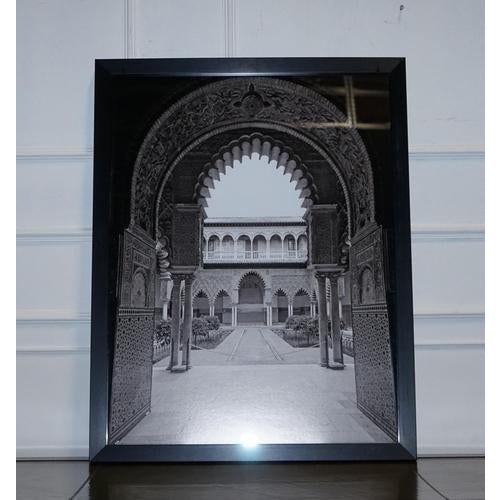 Courtyard of the Maidens in the Real Alcazar in Seville, Print, Framed For Sale - Image 5 of 7