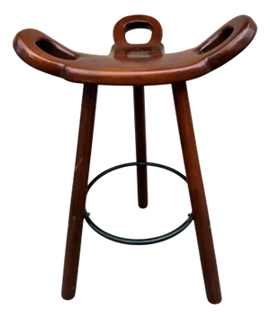 Brutalist Marbella Bar Stool attributed to Sergio Rodrigues, Spain, 1960s