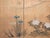 "Plum Blossom, Peony, Iris", 1970s Showa Era Japanese Painted Byobu Screen For Sale - Image 4 of 18
