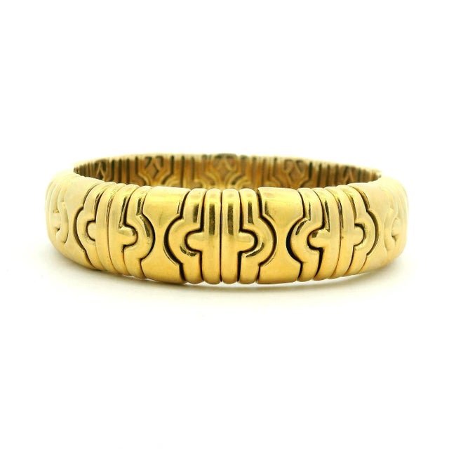 Italian 18k Gold Tobogas-Style Bracelet, 1970s For Sale In Miami - Image 6 of 11