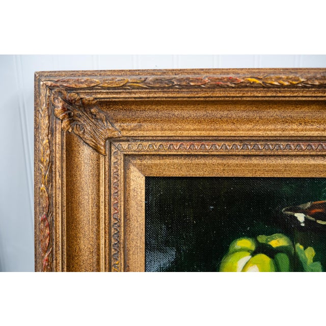 1990s Beautifully Framed Still Life Oil Painting For Sale - Image 4 of 6