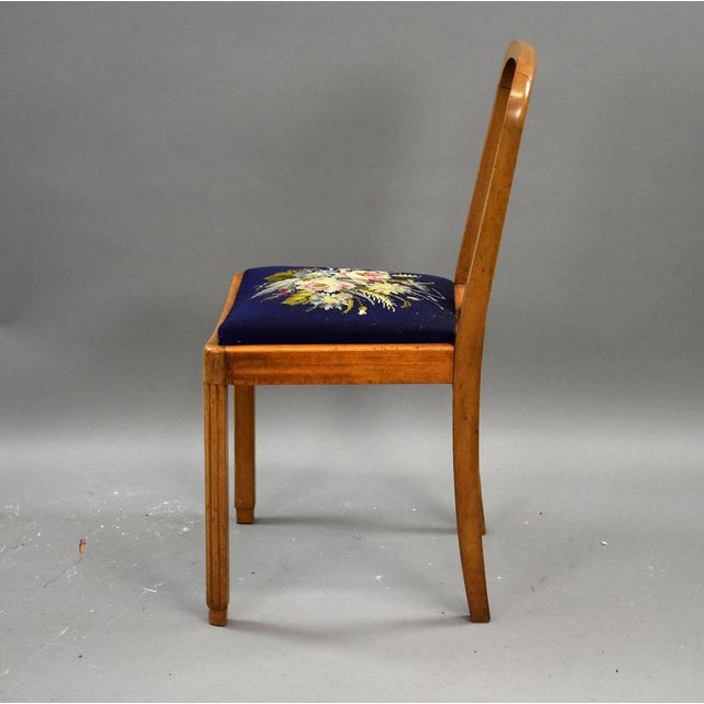 Art Deco Walnut Dining Chairs, 1930, Set of 6 For Sale - Image 12 of 13