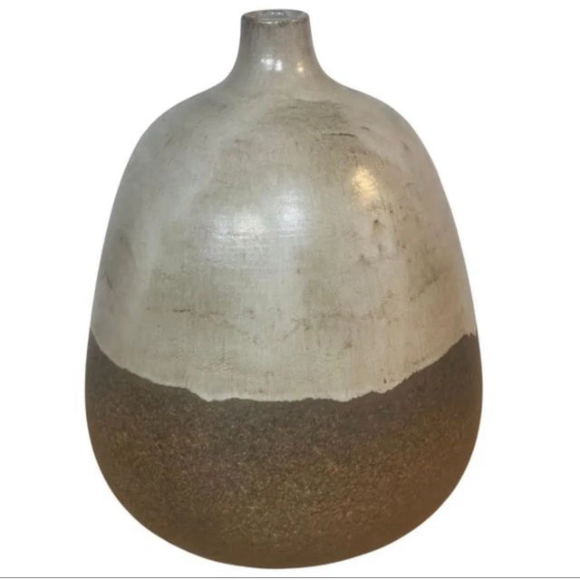 1960s 1960s Alvino Bagni for Raymor Vase, Ceramic, Brown, Beige, Earth Tones For Sale - Image 5 of 8