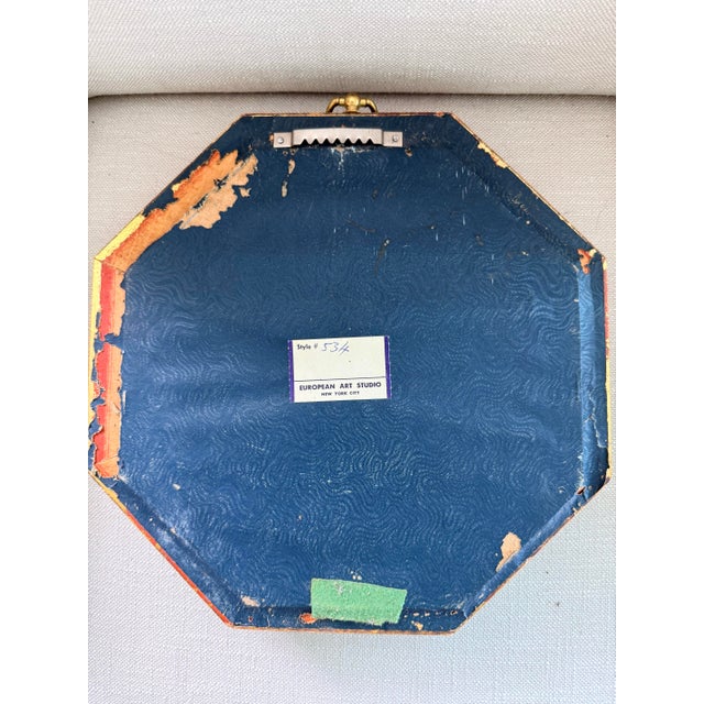 Gold Limoges Fragonard Octagonal Framed Plates For Sale - Image 8 of 11