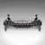 Large Antique Fireplace Set, English, Fire Basket, Andirons, Gothic, Edwardian For Sale - Image 4 of 12