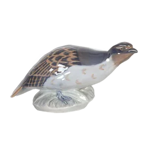 Vintage Danish Porcelain Partridge Figurine by Peter Herold for Royal Copenhagen, 1980s