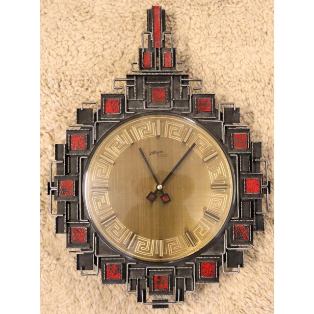 Electric Wall Clock from Atlantic, 1970s For Sale - Image 11 of 11
