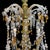 Italian Crystal Chandelier with Pale Yellow and Amber, 1930s For Sale - Image 6 of 13
