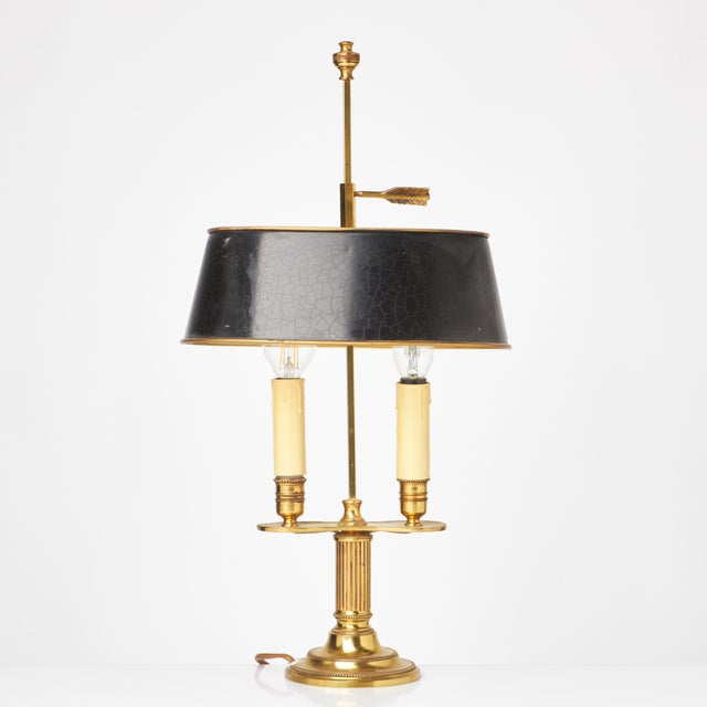 1950s Brass Bouillotte Table Lamp, 1950s For Sale - Image 5 of 5