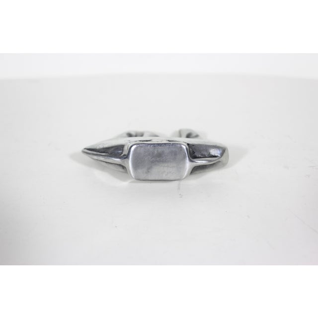 Mid Century Modern Hoselton Canada Aluminum Sailboat Sculpture, Modernist Signed 1084 For Sale - Image 4 of 8