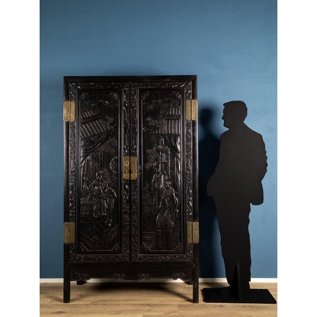 Period: 19th century Style: Asian art Condition: Excellent condition Material: Solid wood Width: 115Height: 195Depth: 49...
