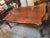 1900's English Mahogany & Giltwood Carved Dining Table For Sale - Image 4 of 13